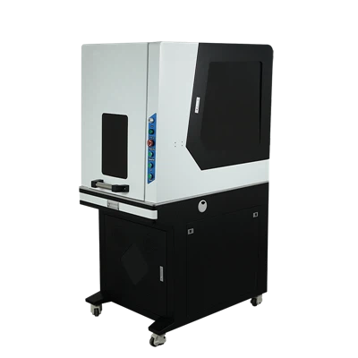 Fèmen kabinè klas IV lazè pwoteksyon 50W fibre lazè make machin